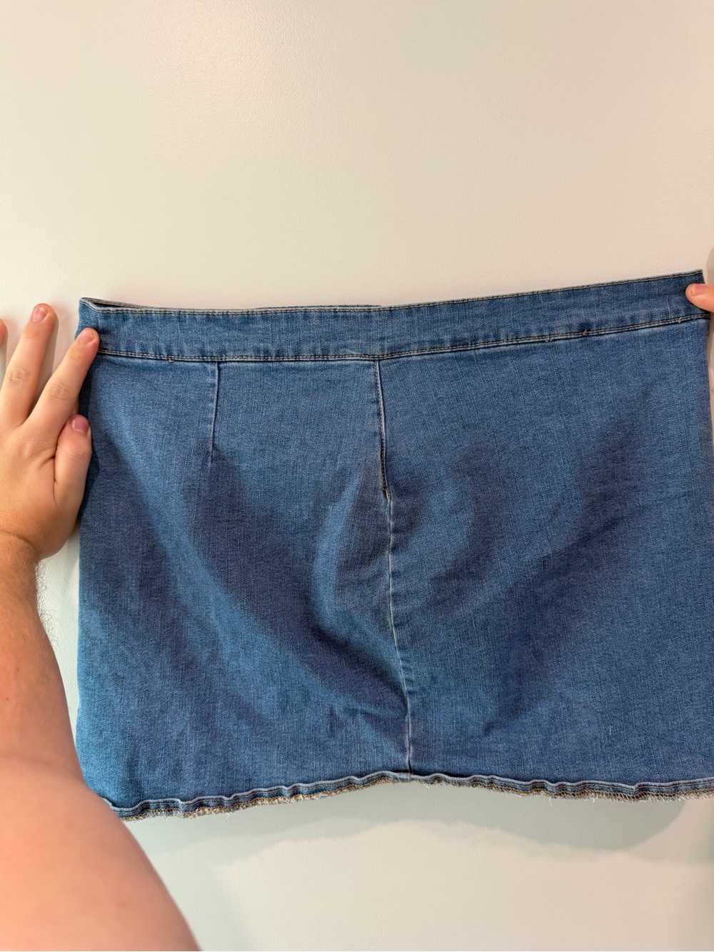 Bluenotes Medium Blue Denim Mini Skirt